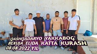 QASHQADARYO  YAKKABOG BEXUJA ELIDA KURASH KATTALASHDI