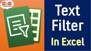 Text Filter in Excel | Excel advanced filter contains text