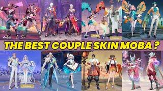 Valentine's Couple Skin Showdown: MLBB vs. AoV vs. LoL WR vs. HoK/KoG - Ultra HD Moba Battle!