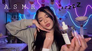 ASMR | Getting You Ready For Bed  (skincare, hair brushing, personal attention)