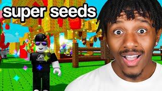 ADMIN GAVE ME SUPER SEEDS IN ROBLOX GROW A GARDEN