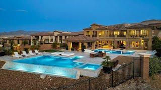 Touring Entertainer’s Dream Estate with 2 POOLS in Las Vegas