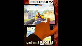 iPad Mini 6 Vs iPad Pro 2023 PUBG Test | 90fps vs 60fps #shorts #youtubeshorts