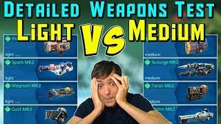 Light Vs Medium Weapons Exact Testing - How Much Better? War Robots WR