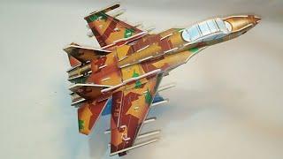 Super Military Jet Plane Made By Puzzle||@Favorite Hobbies And Tutorial