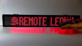 Remote LED sign program