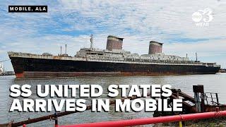 SS United States arrives at Mobile port