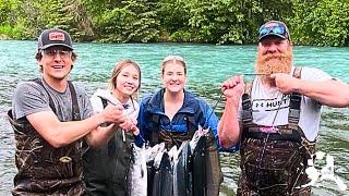 Fishing for Wild Alaskan Red Salmon on the Russian and Kenai Rivers - Spotting Brown and Black Bears