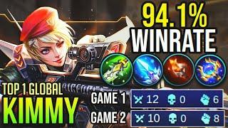 94.1% WINRATE!! PERFECT KIMMY | Top 1 Global Kimmy | KIMMY BEST BUILD 2020 - Mobile Legends