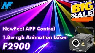 F2900 NewFeel Wireless Bluetooth APP Remote Control Mini Animation Stage RGB Laser Lights