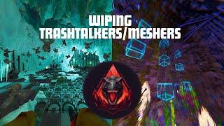 WIPING MESHERS/TRASHTALKERS | Triangle Gang | Ark Survival Ascended