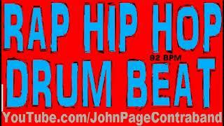 Rap Hip Hop Drum Track Beat Funk 92 bpm Loop 808 Bass Easy Basic 90s