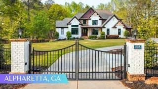 Multigenerational Estate Home on 3.3 Acres with Private Gated Entrance FOR SALE North of Atlanta