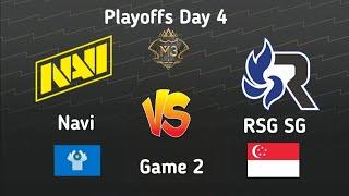 RSG SG Vs NAVI Playoffs Day 4 Game 2 | M3 World Championship