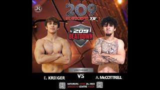 E. KRIEGER VS A. McCOTTRELL - 209BEATDOWN XIV - APRIL 16, 2022