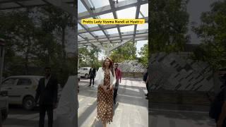 Pretty Lady Vyoma Nandi spotted in Ahmedabad for an event at the Hyatt Hotel. #gujaratifilm #vyoma