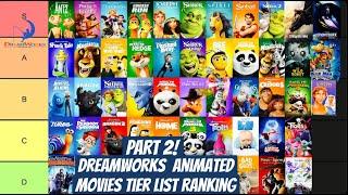 DREAMWORKS ANIMATED MOVIES TIER LIST RANKING PART 2! #Shrek #KungFuPanda #HowToTrainYourDragon