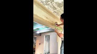Painter Applying putty | Puttying for renovation #putty 250608