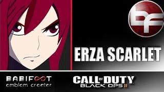 COD Black Ops 2 Emblem Tutorial - Fairy Tail Erza Scarlet By MissMaxinima