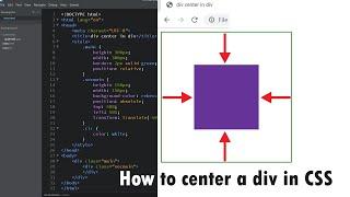 How to center a div in CSS || HTML and CSS tutorial