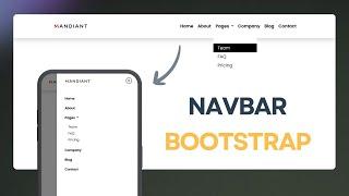 Navbar Using Bootstrap | Bootstrap 5 Responsive Navbar | Bootstrap 5 Navbar