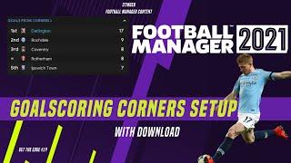 FM 21 Goalscoring corner setup