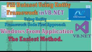 how to fill dataset from entity data model in vb.net | Code First Approach