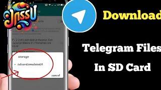 How to save #telegram files to #sd card directly