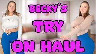 [4K] Gym Try On Haul | Get Ready With Becky | See-Through (2024)