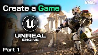 Create a Game from SCRATCH in Unreal Engine 5 in 2024 FULL COURSE - Part 1