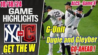 Yankees vs Guardians [ALCS] Game 4 Innings [8th + 9th] Highlights Today | MLB Playoffs 2024