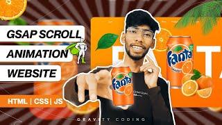 Creating Website with Scroll Animation using GSAP & Scroll Trigger | HTML, CSS, JS Tutorial