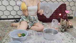 Cooking homemade food for cats ‍⬛ Educational vlog | Women's vlog | housewives