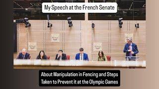 My Speech in the French Senate About Preventing Manipulation at the Olympics