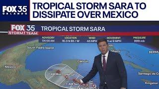 Tropical Storm Sara update: System to dissipate over Mexico, eliminating Florida threat