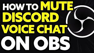 How To Mute Discord Voice Chat On OBS