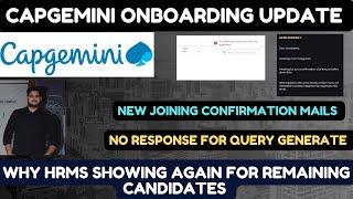 Capgemini new joining confirmation mails |Capgemini new joining date