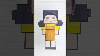 Squid Game2+Minecraft Sticker Book Drees up Paperdiy #paperdiy #diy #squidgame