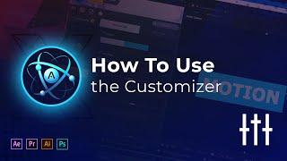 AtomX: How to use the customizer