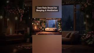 Cozy Room Ambience _ Rain Sound for Sleeping & Meditation #relaxation #short #viral #meditation