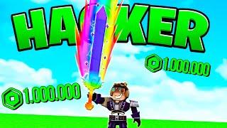 SPADA HACKER DA 1.000.000€ CONTRO IL BOSS DI ROBLOX!!