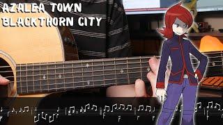 Azalea Town / Blackthorn City - Pokemon Gold/Silver/Crystal - Fingerstyle Guitar Tutorial + TAB