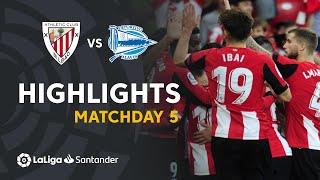 Highlights Athletic Club vs Deportivo Alavés (2-0)