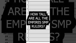 how tall are all the Empires SMP rulers?