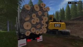 Farming Simulator 17 | Logging Multiplayer | The Tricky HILL