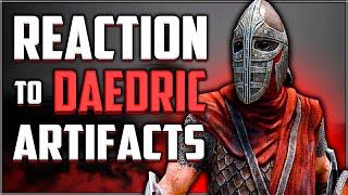 Skyrim ٠ Guard`s Reactions to Dovahkiin`s Daedric Artifacts