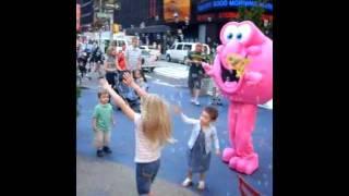 Bubble Fun in Times Square!