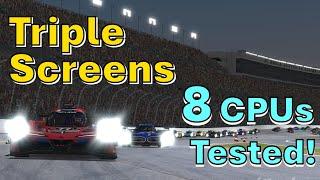 Triple Screens: 8 CPU's Tested with iRacing