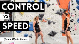 Bouldering Styles: Graceful Control vs. Energetic Power