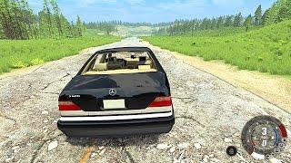 BEAMNG RUSSIA - MERCEDES НА РУССКИХ ДОРОГАХ W140 КАБАН